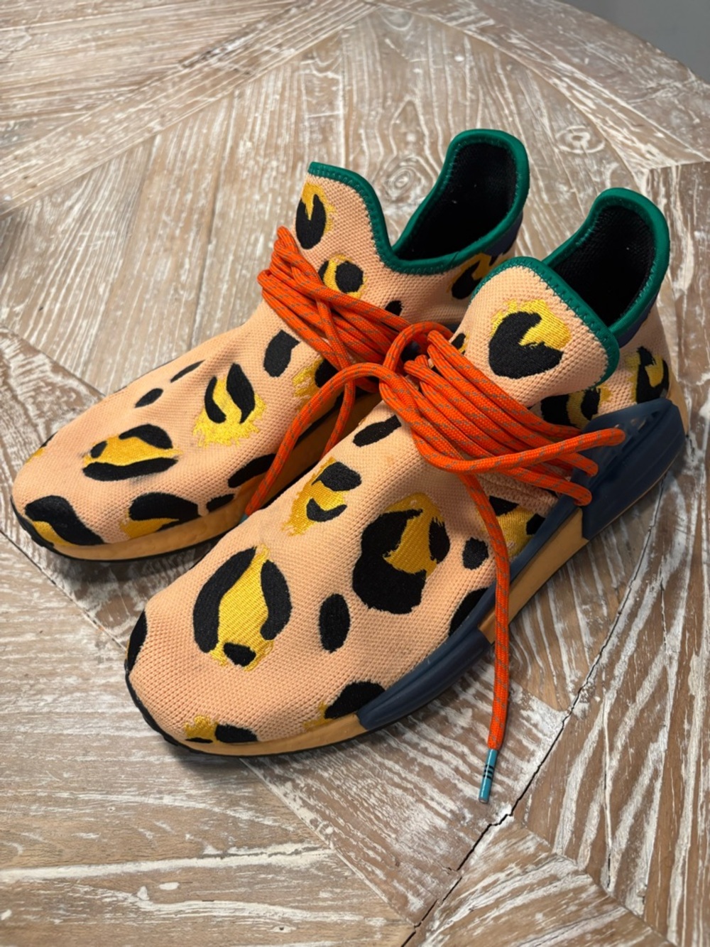 ADIDAS HU PHARRELL NMD ANIMAL PRINT Men’s Leopard size 11